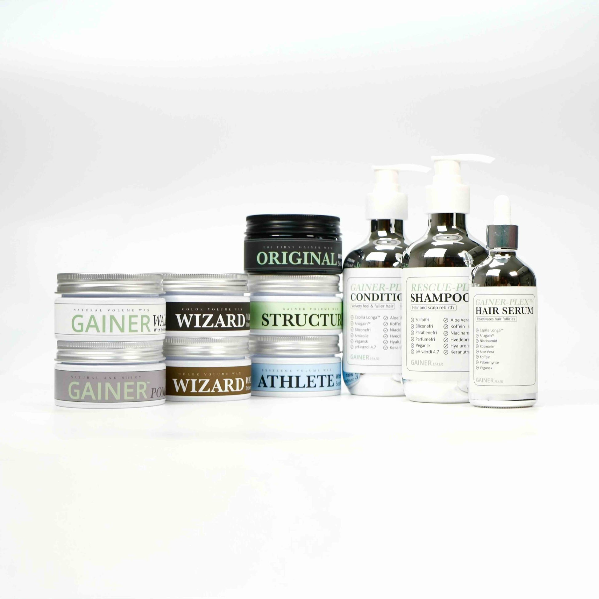 Hårvoks, Shampoo, Conditioner, Hårserum