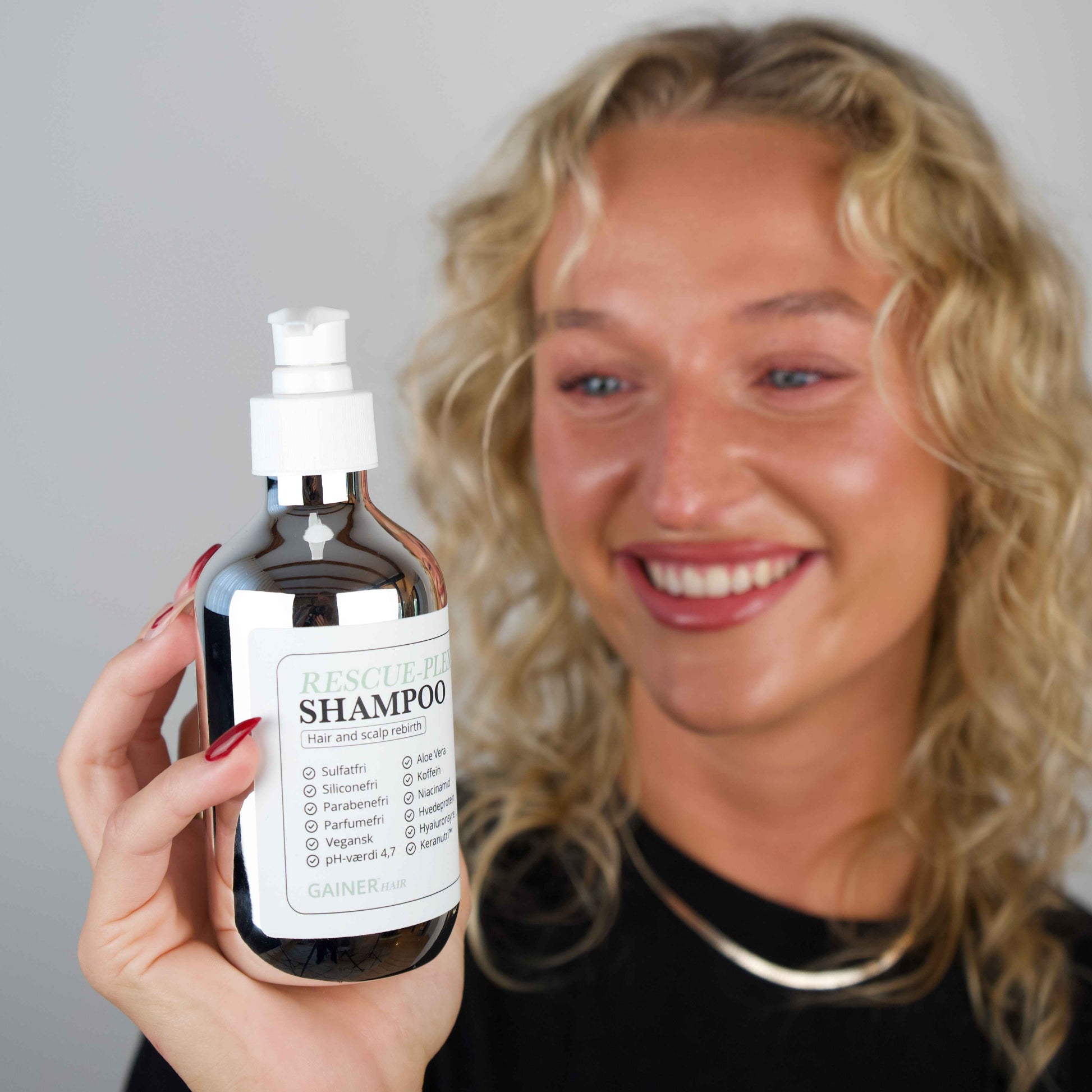 GainerHair Shampoo – skånsom hårvask til mænd, renser, plejer og styrker håret uden parabener